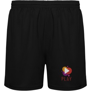 Player kids sports shorts, Solid black (Pants, trousers)