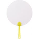 Paper hand fan Ciara, yellow (8580-06)