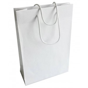 Paperbag 2335 cm, white (Pouches, paper bags, carriers)