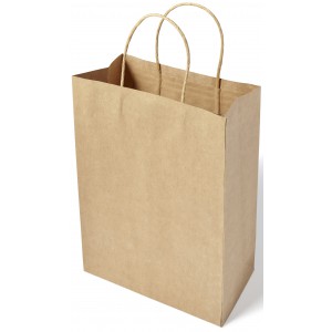 Tragetasche aus recycelten Papier Marina, Braun