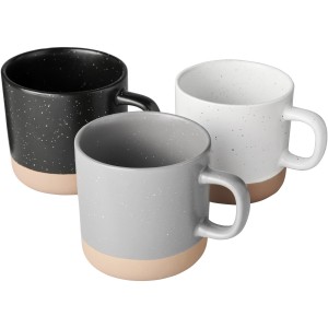 Pascal 360 ml ceramic mug, Gray (Mugs)