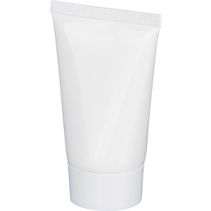 PE sunscreen tube Maelis, white (Krperpflegeprodukte)