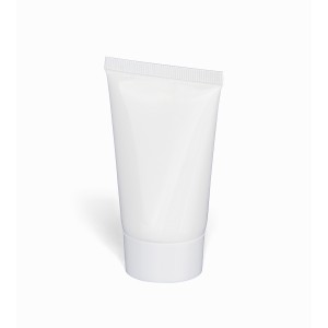 PE sunscreen tube Maelis, white (Krperpflegeprodukte)