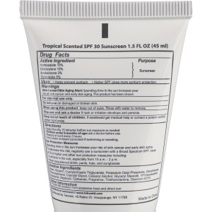 PE sunscreen tube Maelis, white (Krperpflegeprodukte)