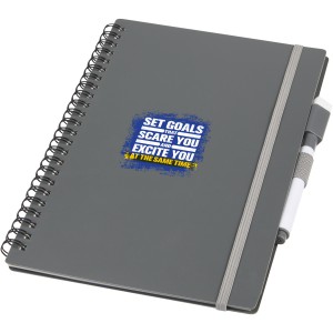 Pebbles reference reusable notebook, Grey (Notebooks)