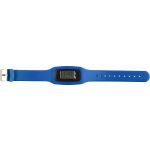 Pedometer with silicone wristband, cobalt blue (8498-23)