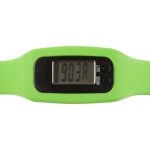 Pedometer with silicone wristband, lime (8498-19)