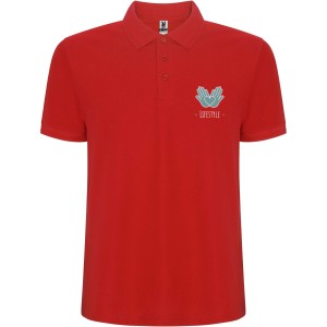 Pegaso Premium short sleeve kids polo, Red (Polo shirt, 90-100% cotton)