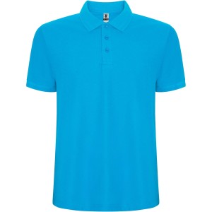 Pegaso Premium short sleeve men's polo, Turquois (Polo shirt, 90-100% cotton)