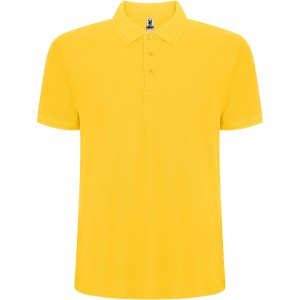 Pegaso Premium short sleeve men's polo, Yellow (Polo shirt, 90-100% cotton)