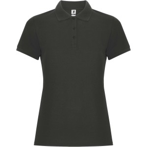 Pegaso Premium short sleeve women's polo, Dark Lead (Polo shirt, 90-100% cotton)