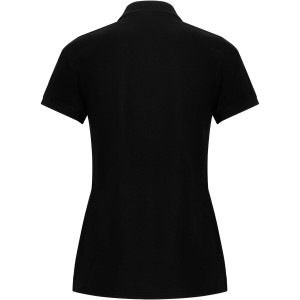 Pegaso Premium short sleeve women's polo, Solid black (Polo shirt, 90-100% cotton)