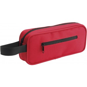 Nylon pencil case Iago, red (Pen cases)