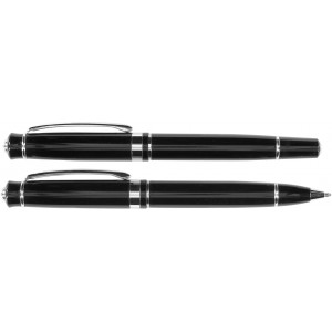 Aluminium writing set Marni, black (Pen sets)