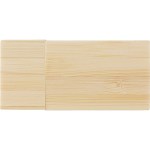 Bamboo USB drive Mirabelle, beige (Pendrives)