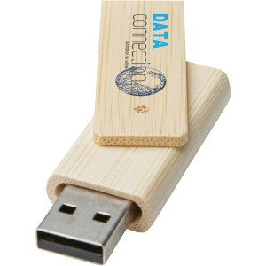 Rotate 4GB bamboo USB flash drive, Beige (Pendrives)