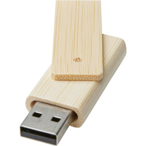 Rotate 4GB bamboo USB flash drive, Beige (Pendrives)