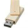 Rotate 4GB bamboo USB flash drive, Beige