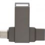 Zinc alloy USB stick Dorian, gun metal