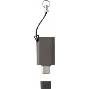 Zinc alloy USB stick Marigold, gun metal (Pendrives)