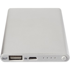 Pep 4000 mAh power bank, Silver (Powerbanks)