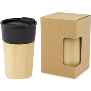 Pereira 320 ml Porzellanbecher mit Auenseite aus Bambus, sc