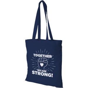 Peru 180 g/m2 cotton tote bag, Navy (cotton bag)