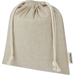 Pheebs 150g/m2 GRS Zuziehbeutel aus Recyclingbaumwolle mitt