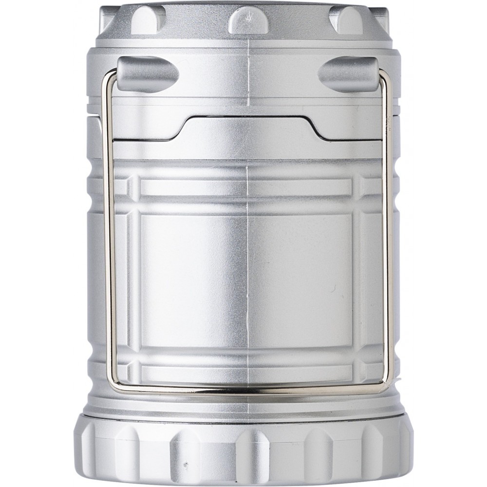 COB-Campinglampe aus ABS-Kunststoff Jordan, Silber (Picknick, Camping, Grillen)