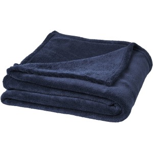 Bay extra soft coral fleece plaid blanket, Dark Blue (Blanket)