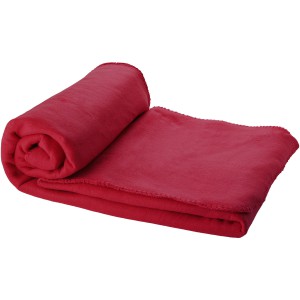 Huggy fleece blanket with drawstring carry pouch, Red (Blanket)