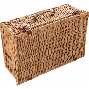 Willow picnic basket Levin, brown (Picnic, camping, grill)
