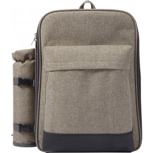 Picknick-Rucksack aus Polyester Allison, Hellgrau