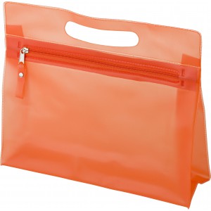 Kulturtasche aus PVC Clyde, Orange