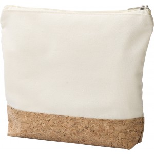 Kosmetiktasche aus Baumwolle (220 gr/m2) Teagan, Khaki