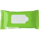 Plastic bag with 10 wet tissues Salma, light green (6080-29)