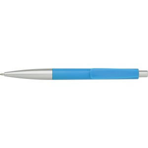 Plastic ballpen with blue ink., light blue (Plastic pen)