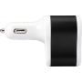 Plastic car charger, black