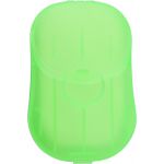 Plastic case with soap sheets Bella, lime (9417-19)