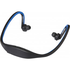 Plastic earphones, cobalt blue (Earphones, headphones)