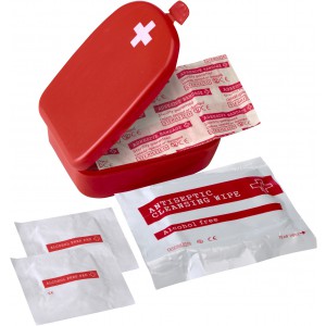 Plastic first aid kit Mila, red (Healthcare items)