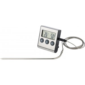 ABS meat thermometer, black/silver (Plastic kitchen equipments)