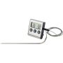 ABS meat thermometer, black/silver