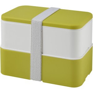 MIYO double layer lunch box, Lime, White, White (Plastic kitchen equipments)