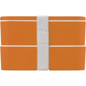 MIYO double layer lunch box, Orange, Orange, White (Plastic kitchen equipments)