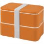 MIYO double layer lunch box, Orange, Orange, White
