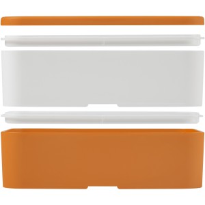 MIYO double layer lunch box, Orange, White, White (Plastic kitchen equipments)
