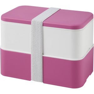MIYO double layer lunch box, Pink, White, White (Plastic kitchen equipments)