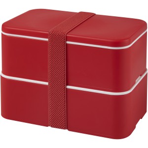 MIYO double layer lunch box, Red, Red, Red (Plastic kitchen equipments)