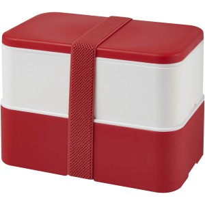 MIYO double layer lunch box, Red, White, Red (Plastic kitchen equipments)